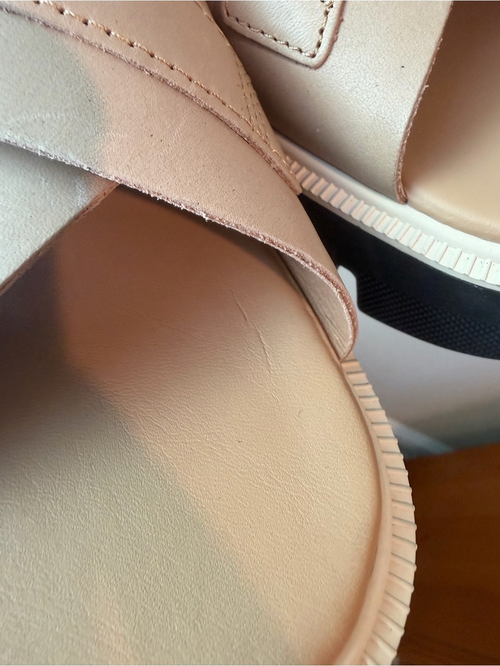 Sorel Rein Women’s tan/taupe Cross-Strap Platform Sandals size 8.5 - Picture 5 of 6